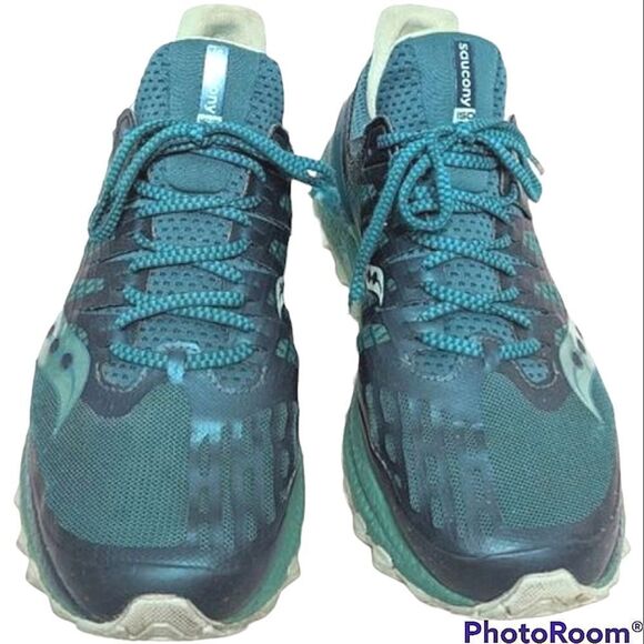 Saucony ISO Series Women's Neutral Running Shoe Green Turquoise size 10.5 - Picture 1 of 11